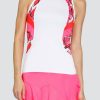 Tennis Tail Activewear Tanks | Godessa Tank - Trellis Dance Star - Final Sale