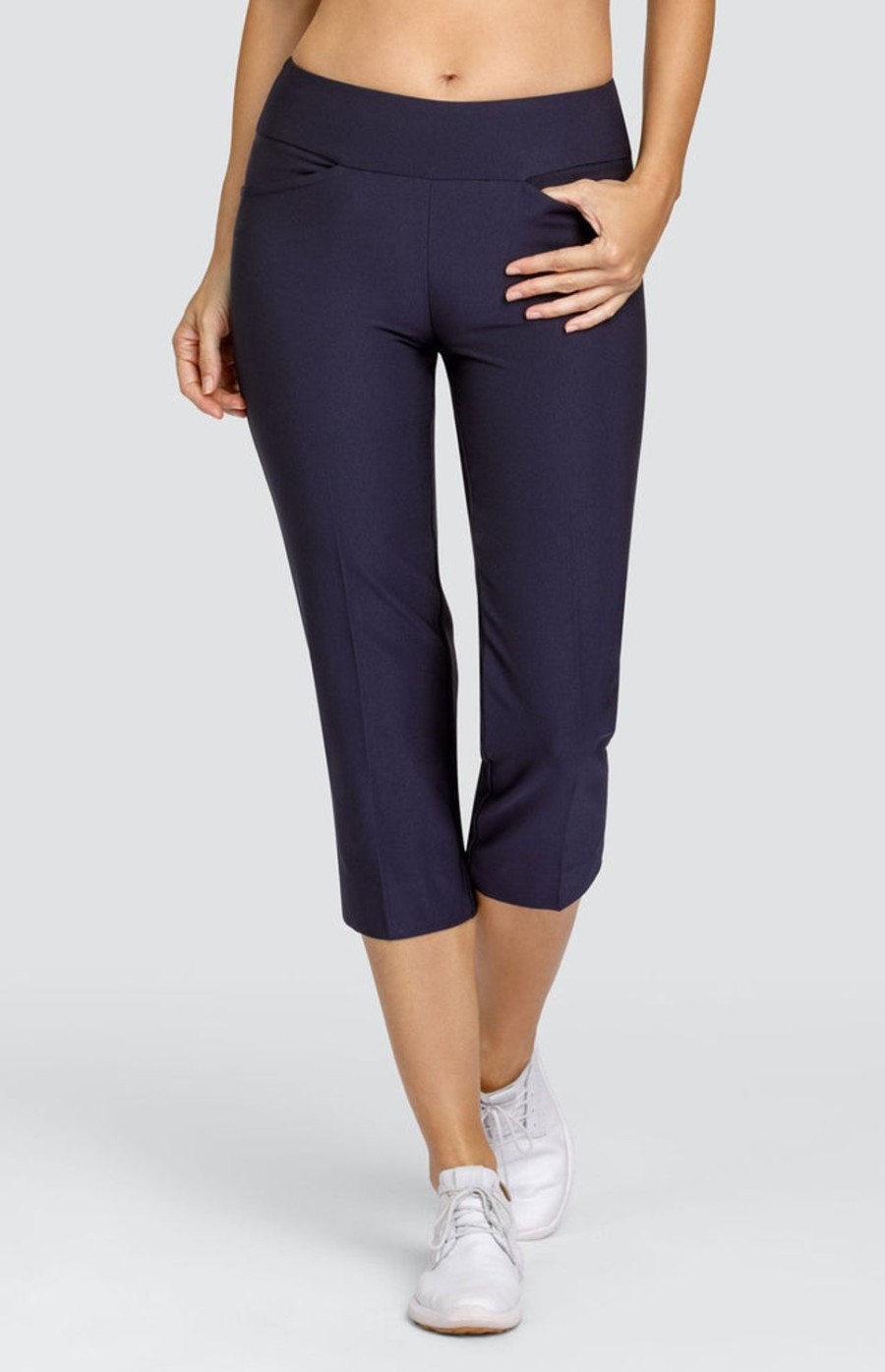 Golf Tail Activewear Capris | Mulligan 22" Capri - Night Navy