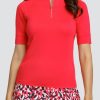 Golf Tail Activewear Short Sleeve | Atley Top - Teaberry