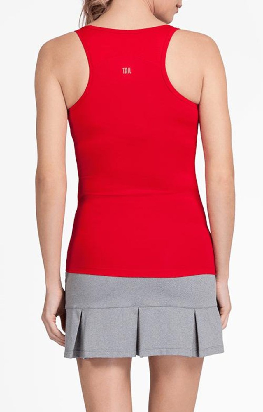 Tennis Tail Activewear Tanks | Julene Red Tank - Final Sale