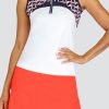 Golf Tail Activewear Sleeveless | Frankie Top - Chalk White - Final Sale