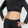 Golf Tail Activewear Long Sleeve | Sasha Layering Top - Onyx Black