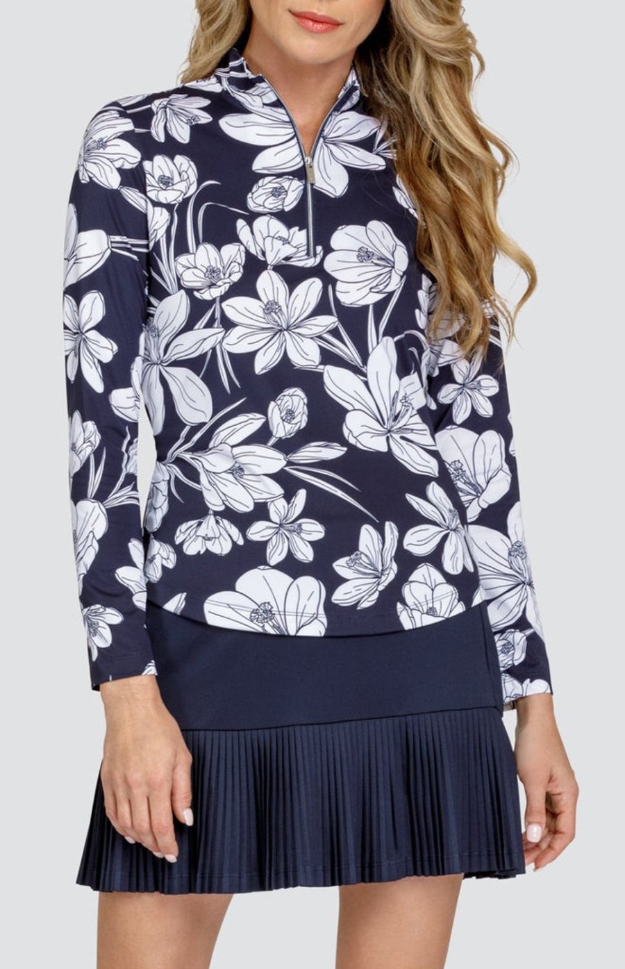 Golf Tail Activewear Long Sleeve | Wai Top - Crocus Blooms - Final Sale