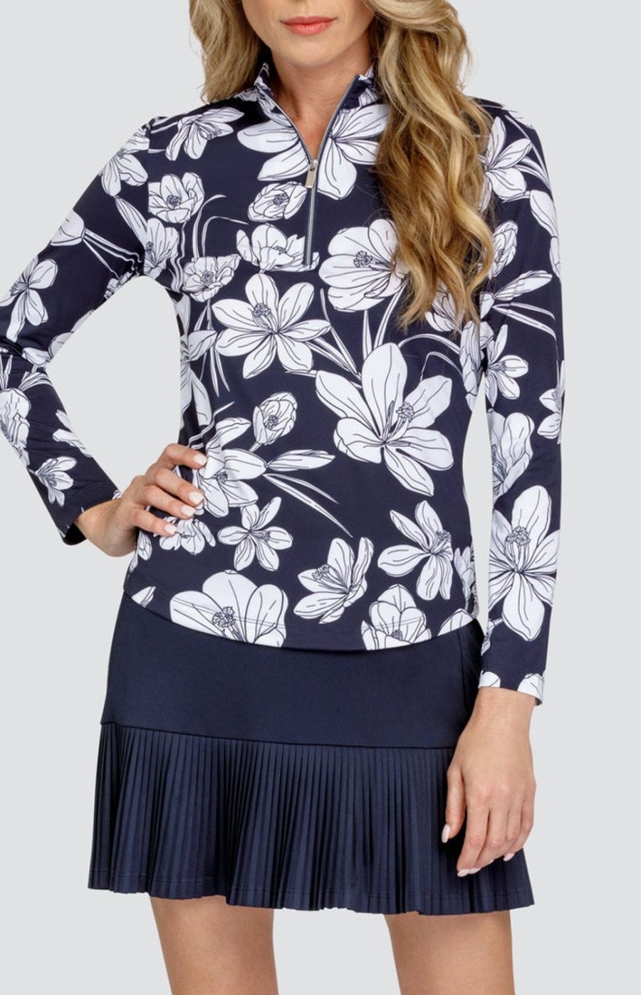 Golf Tail Activewear Long Sleeve | Wai Top - Crocus Blooms - Final Sale