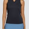 Tennis Tail Activewear Tanks | Venia Tank - Onyx Black