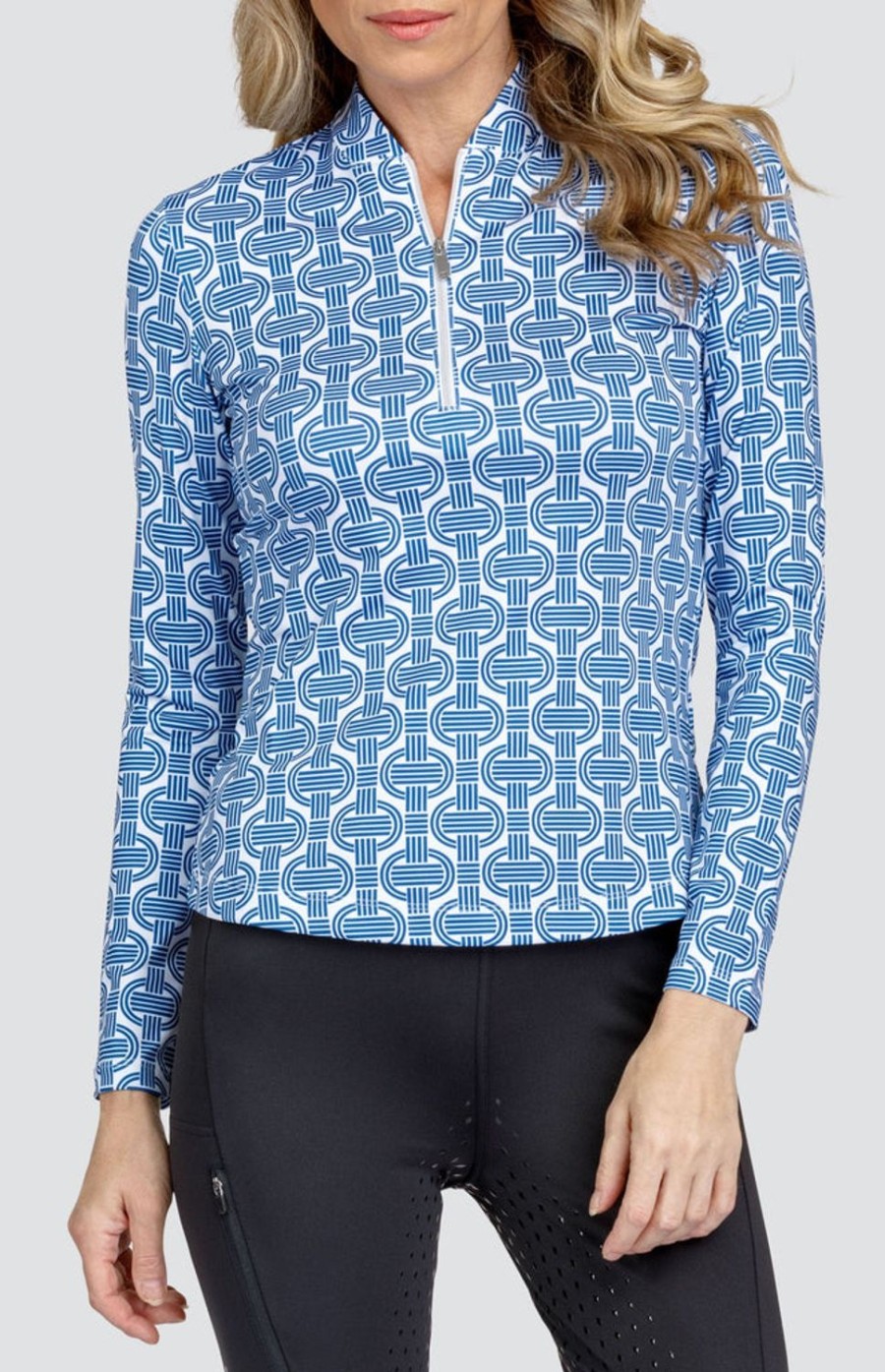 Golf Tail Activewear Long Sleeve | Kalinda Top - Geo Reign