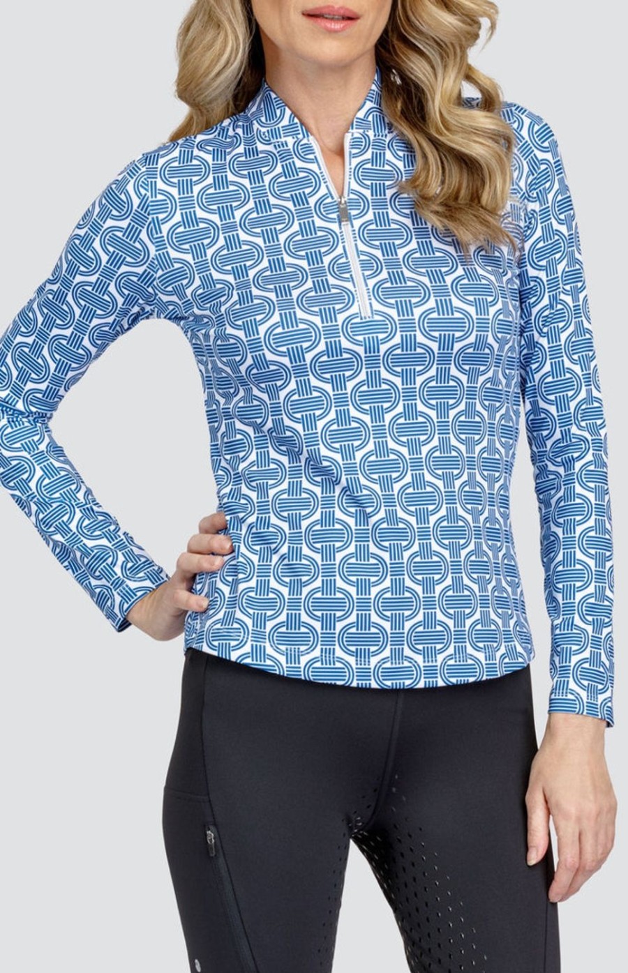 Golf Tail Activewear Long Sleeve | Kalinda Top - Geo Reign