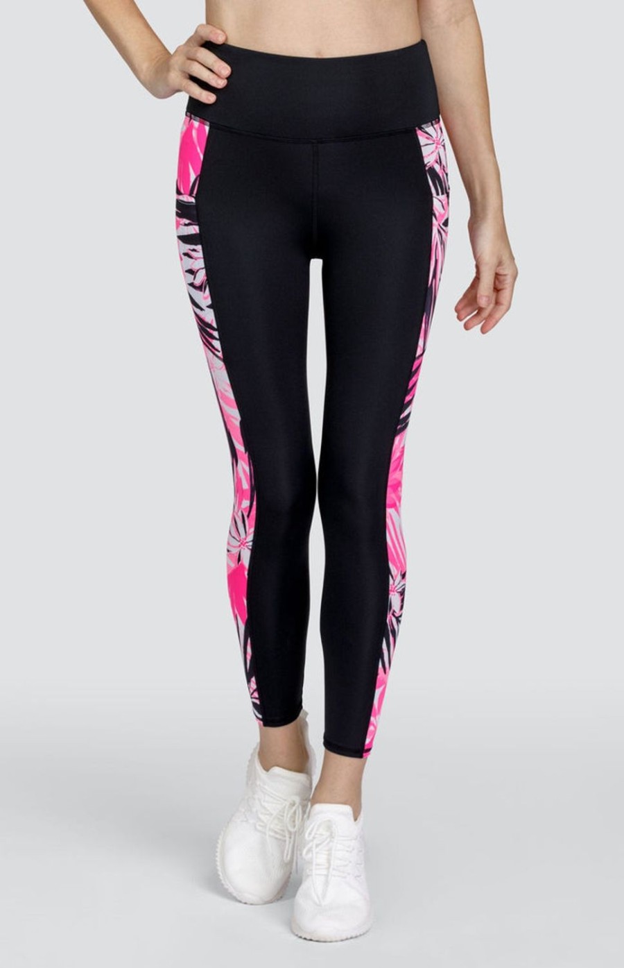 Tennis Tail Activewear Pants And Leggings | Fortune 24" Leggings - Tropical Palms