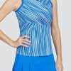 Tennis Tail Activewear Tanks | Abrielle Tank - Electric Falls