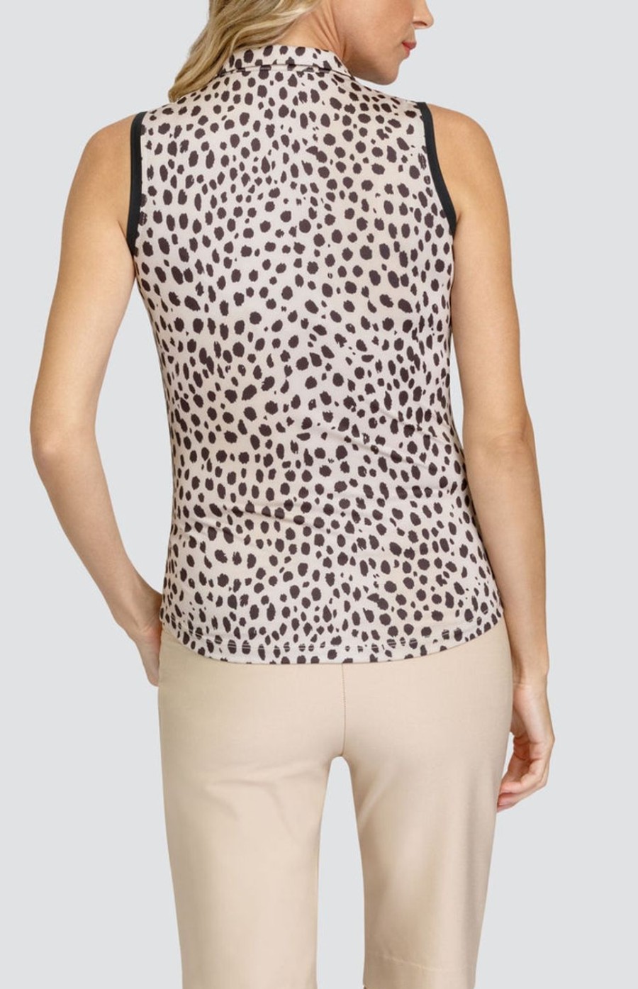 Golf Tail Activewear Sleeveless | Gian Top - Spotted Cheetah