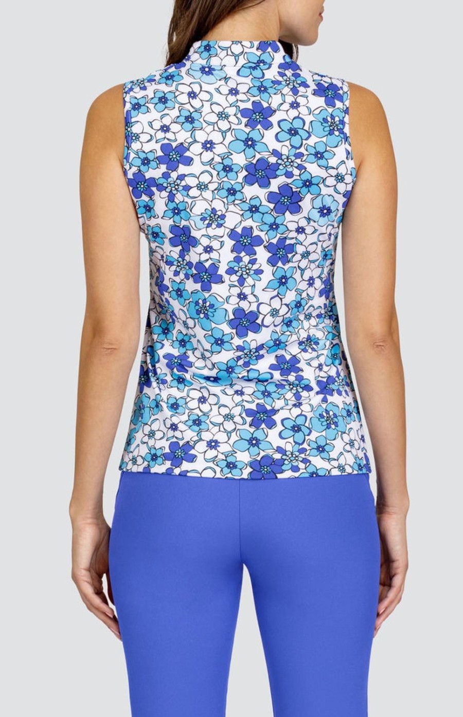 Golf Tail Activewear Sleeveless | Kyrie Top - Daffodil Ditsy