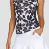 Golf Tail Activewear Sleeveless | Floret Top - Ink Floral