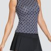 Tennis Tail Activewear Tanks | Joely Tank - Chain Geo