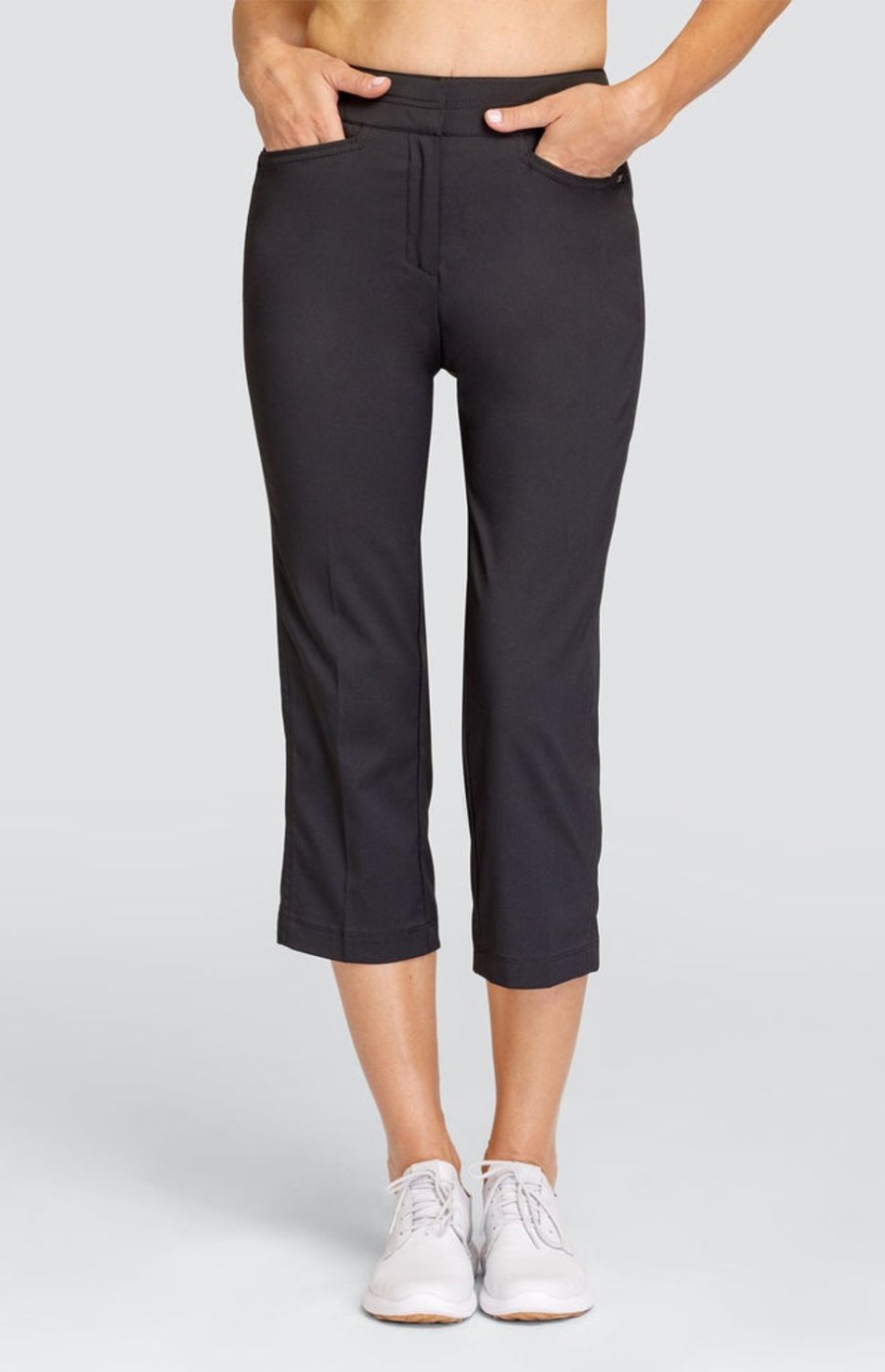 Golf Tail Activewear Capris | Classic 23" Capri - Onyx Black