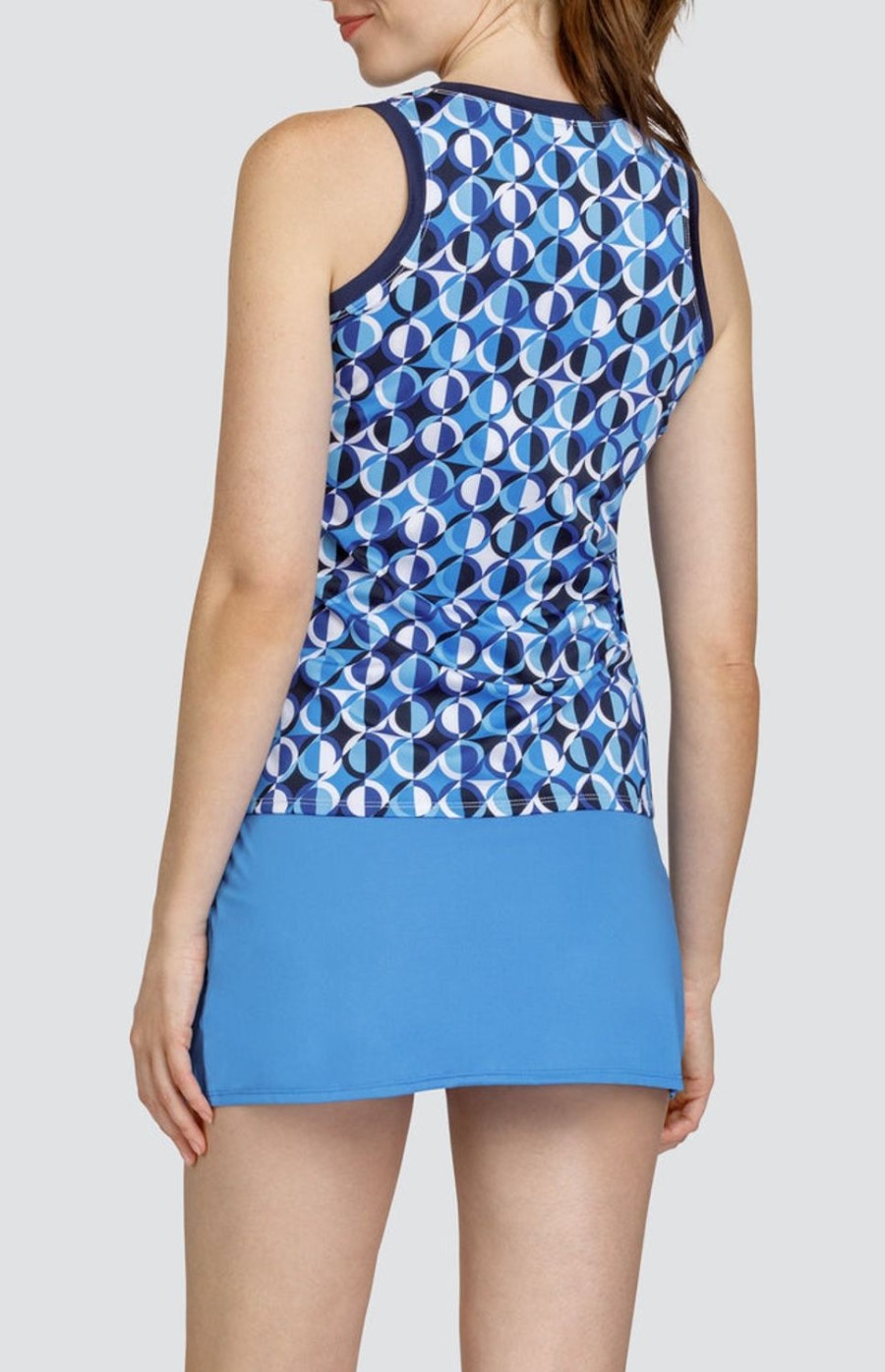 Tennis Tail Activewear Tanks | Drusilla Tank - Spiral Geo