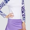 Tennis Tail Activewear Long Sleeve | Kalila Top - Mosaic Blossom