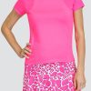 Tennis Tail Activewear Short Sleeve | Aniston Top - Rose