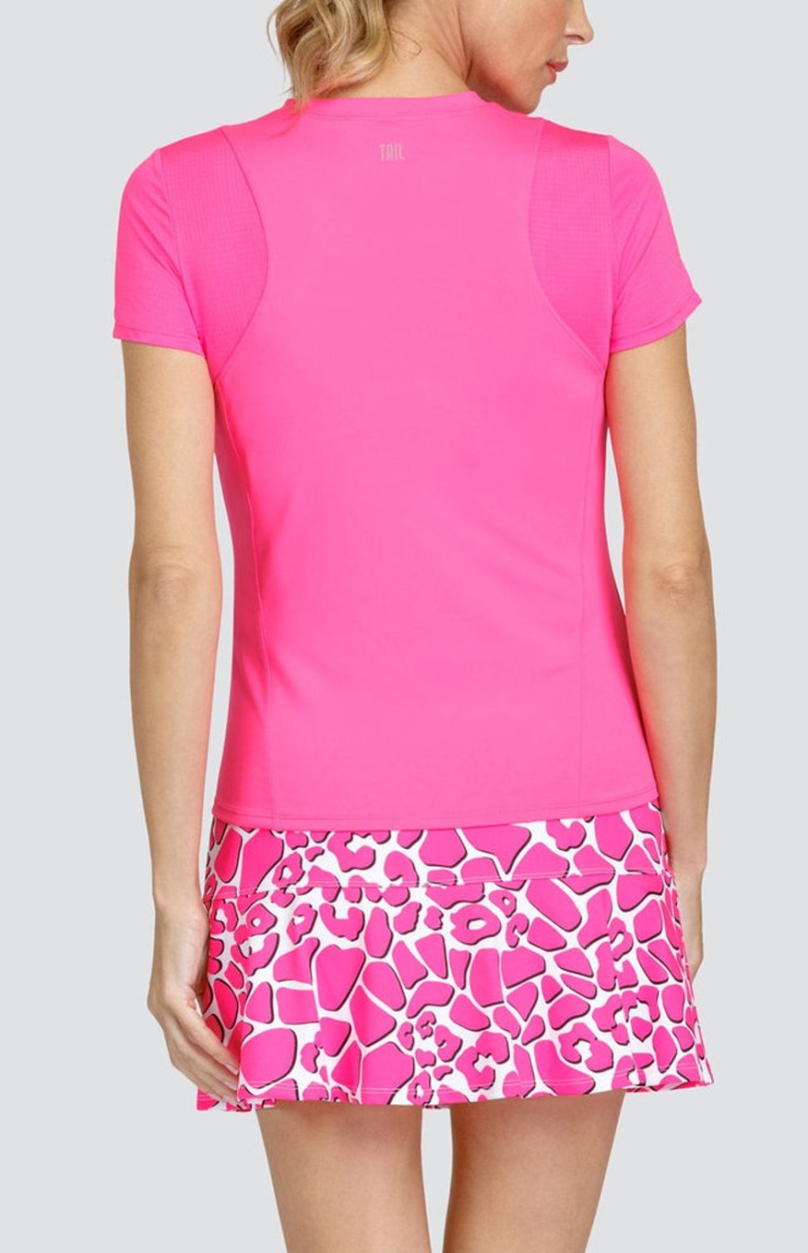 Tennis Tail Activewear Short Sleeve | Aniston Top - Rose