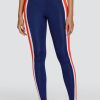 Tennis Tail Activewear Pants And Leggings | Banks 25" Leggings - Navy Blue