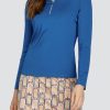 Golf Tail Activewear Long Sleeve | Nashla Top - Royal Blue