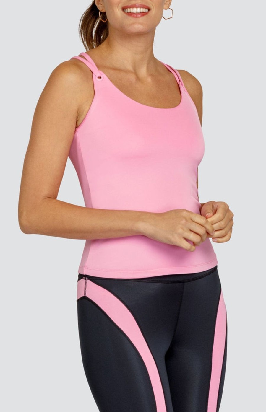 Tennis Tail Activewear Tanks | Paley Tank - Begonia - Final Sale