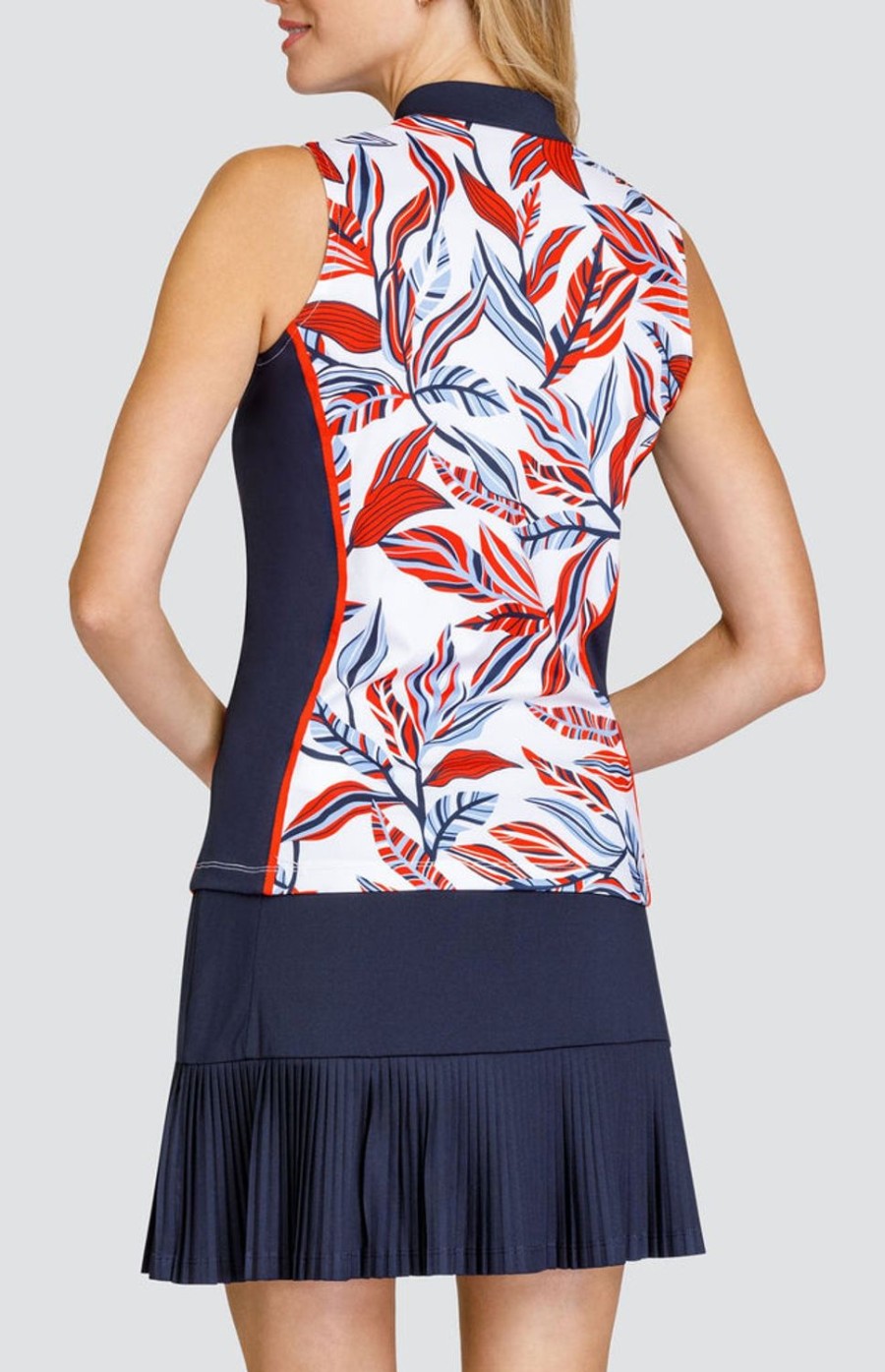 Golf Tail Activewear Sleeveless | Cley Top - Galleria Foliage