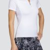 Golf Tail Activewear Short Sleeve | Altai Top - Chalk White