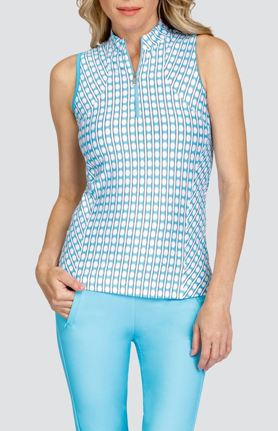 Golf Tail Activewear Sleeveless | Lottie Top - Radiance Geo