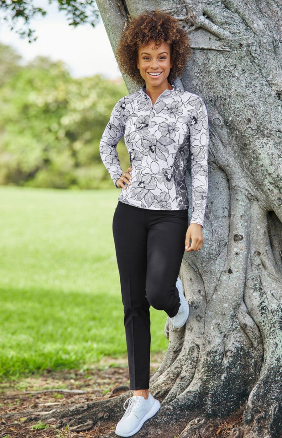 Golf Tail Activewear Long Sleeve | Amarah Top - Viola Light