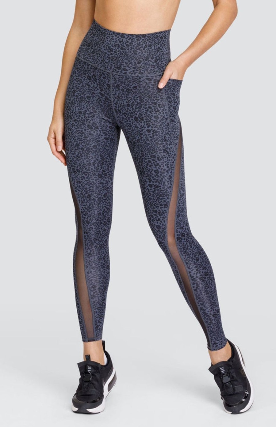 Tennis Tail Activewear Pants And Leggings | Taz 27" Legging - Java Leopard