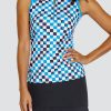 Golf Tail Activewear Sleeveless | Electa Top - Dynamic Geo