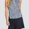 Golf Tail Activewear Sleeveless | Amory Top - Jag Grid