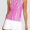 Tennis Tail Activewear Tanks | Calandra Tank - Twisting Stripe