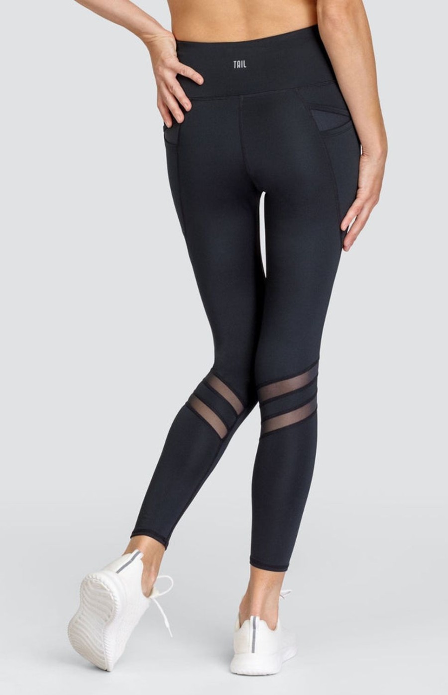 Tennis Tail Activewear Pants And Leggings | Leon 24" Leggings - Onyx Black