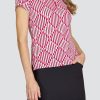 Golf Tail Activewear Short Sleeve | Andie Top - Illusion Geo