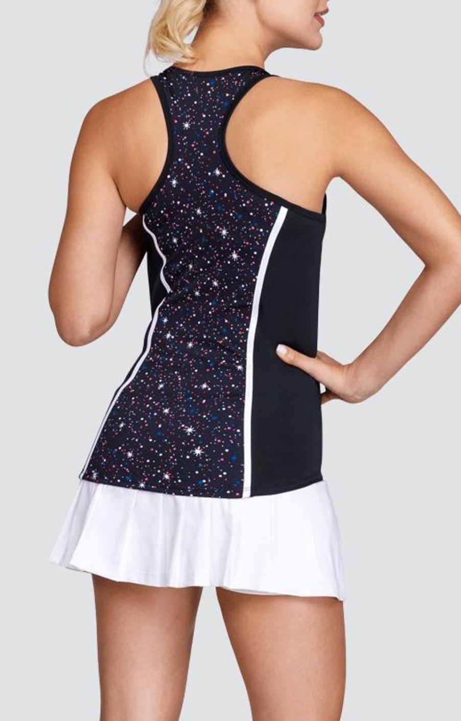 Tennis Tail Activewear Tanks | Elenora Tank - Stargaze Print - Final Sale