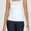 Tennis Tail Activewear Tanks | Cato Tank - Chalk White