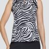 Golf Tail Activewear Sleeveless | Vane Top - Painted Zebra