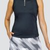 Golf Tail Activewear Sleeveless | Soiree Top - Onyx Black