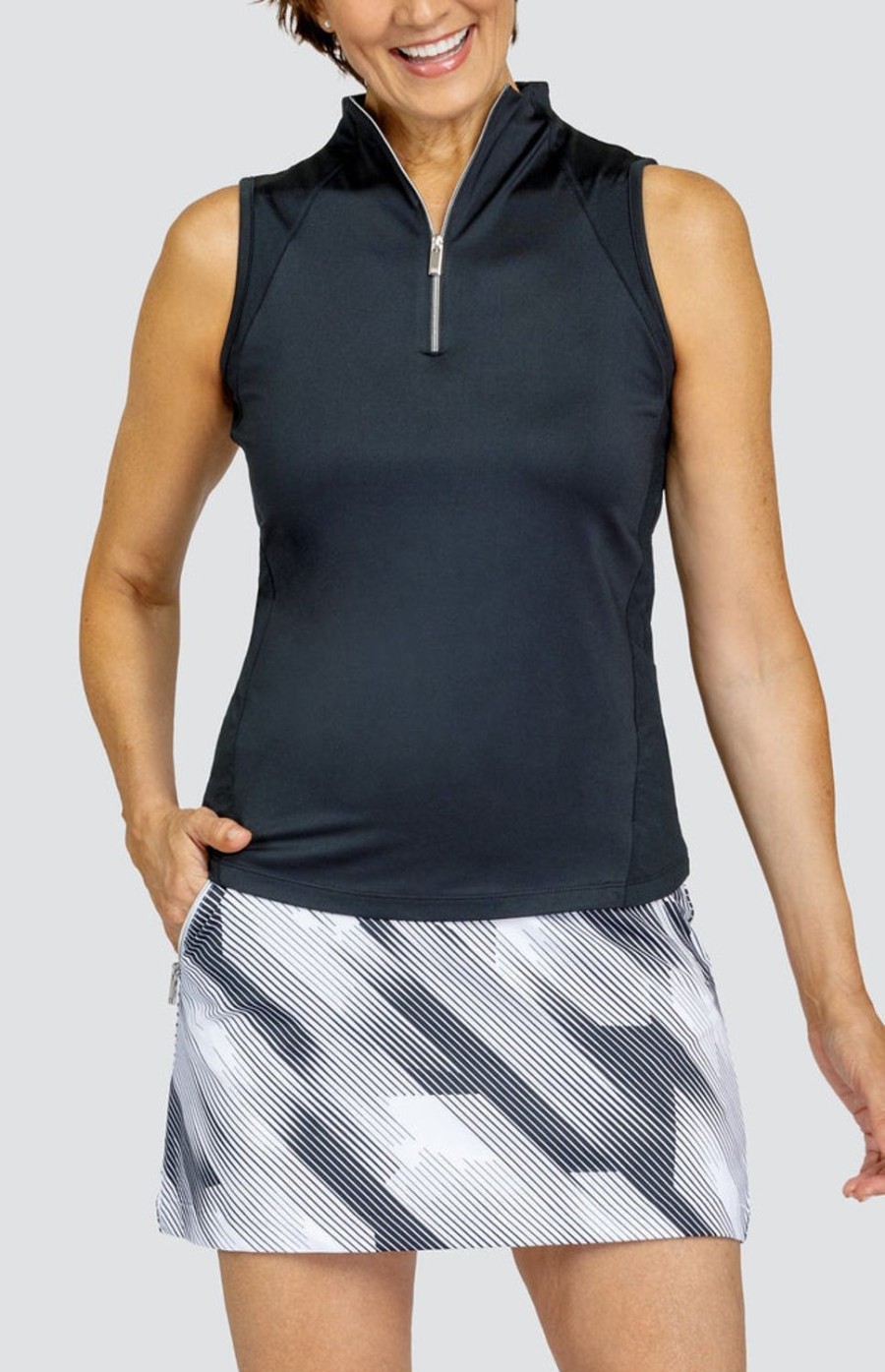 Golf Tail Activewear Sleeveless | Soiree Top - Onyx Black