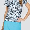 Golf Tail Activewear Short Sleeve | Valeska Top - Leo Swirl