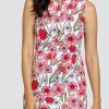 Golf Tail Activewear Sleeveless | Andreina 35" Dress - Strawberry Blossoms