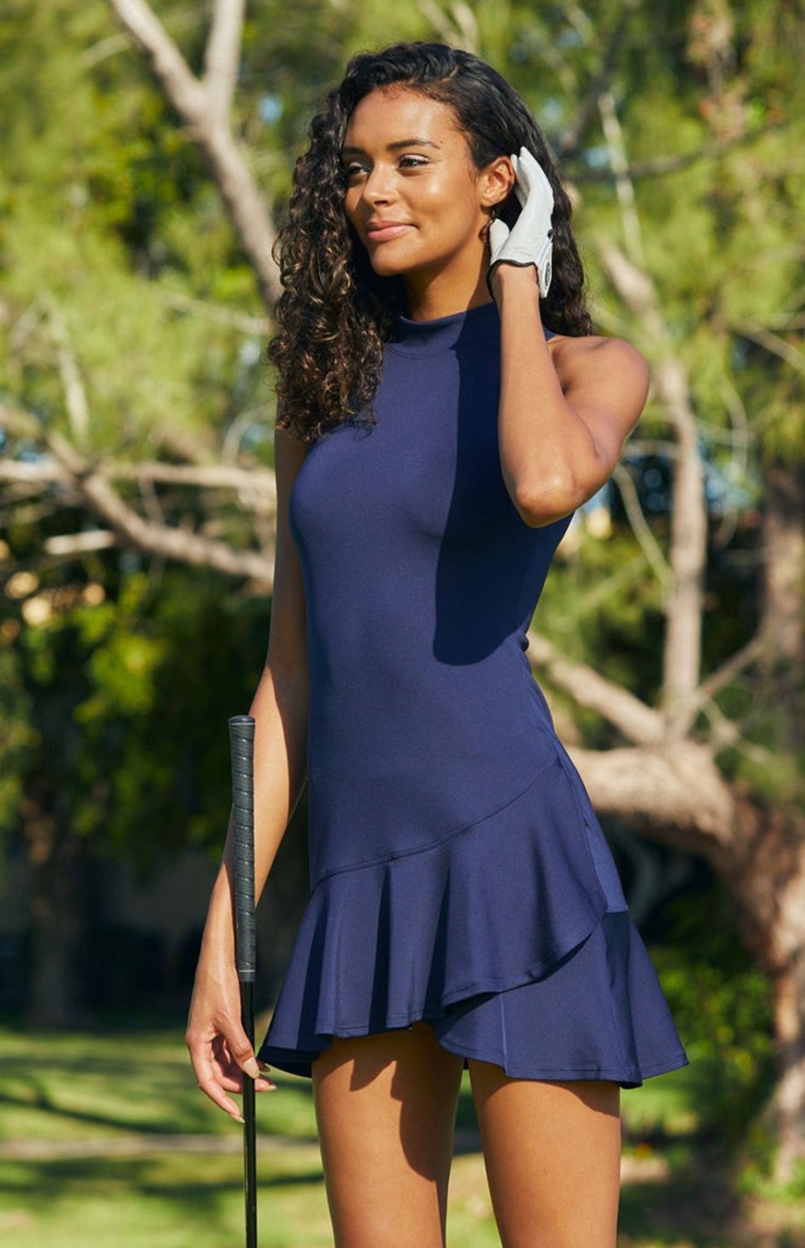 Tennis Tail Activewear | Windsor 33" Dress - Navy Blue