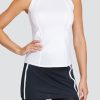 Tennis Tail Activewear Tanks | Sarita Tank - Chalk White